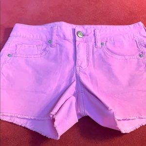 Pink Denim Shorts
